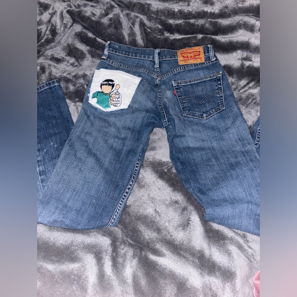 Custom low rise Levi jeans